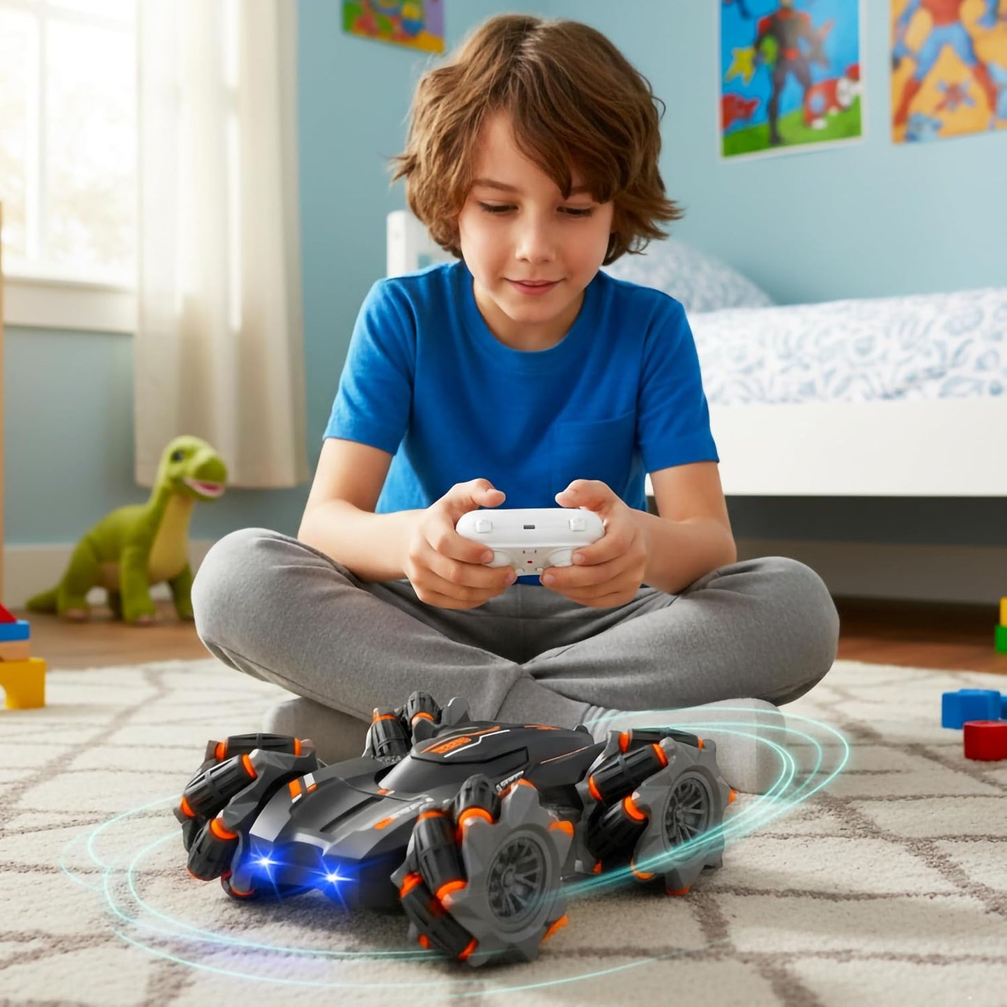 RC Stunt Car for Kids | 360° Drift & LED Lights