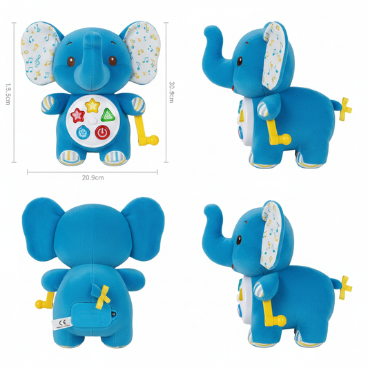 Elephant Musical Toy Multiple Angles