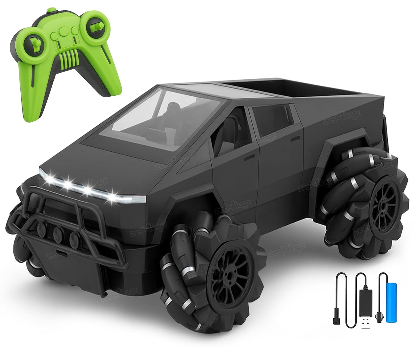 RC Truck for Kids 1:12 4x4 with LED Lights