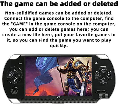 4.3" Handheld Game Console - 1500 Games, 8GB Storage