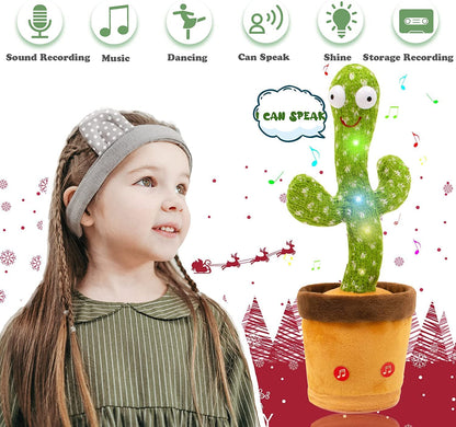 Dancing Cactus Toy - Talking Singing Plush for Kids