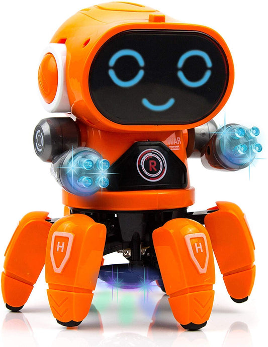 Bot Robot Pioneer dancing robot toy with colorful LED lights for kids