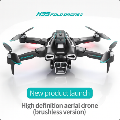 H35 drone accessories kit - spare propeller blades, battery, instruction manual, and parts for camera drone maintenance