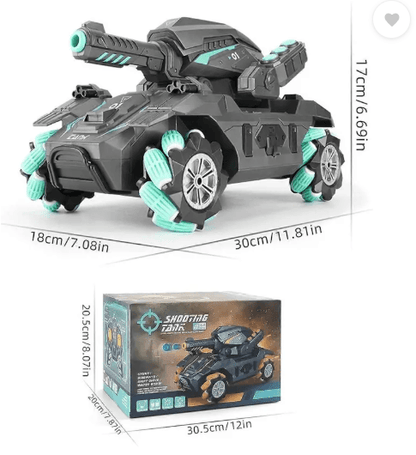 RC Water Ball Shooter Tank | 360° Stunt Car Kids