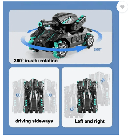 RC Water Ball Shooter Tank | 360° Stunt Car Kids