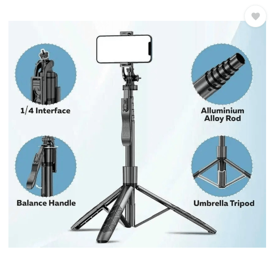 Bluetooth Selfie Stick - L16 360° Extendable Tripod Remote
