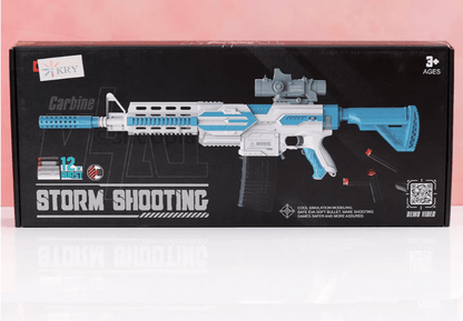 Toy Blaster for Kids - Storm Shooting Gun, 20 Foam Bullets