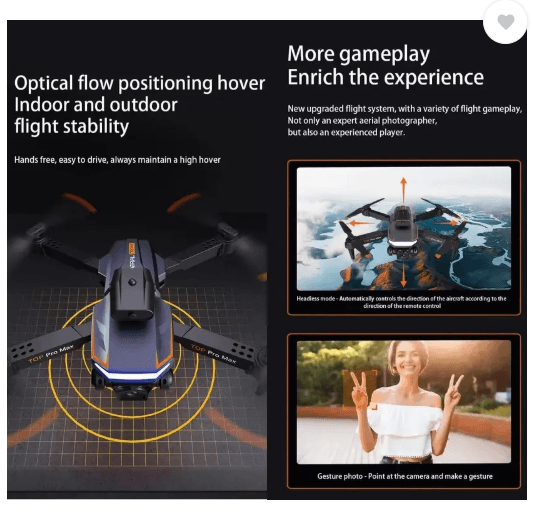 Lightweight 4K obstacle avoidance drone aerial photography capabilities