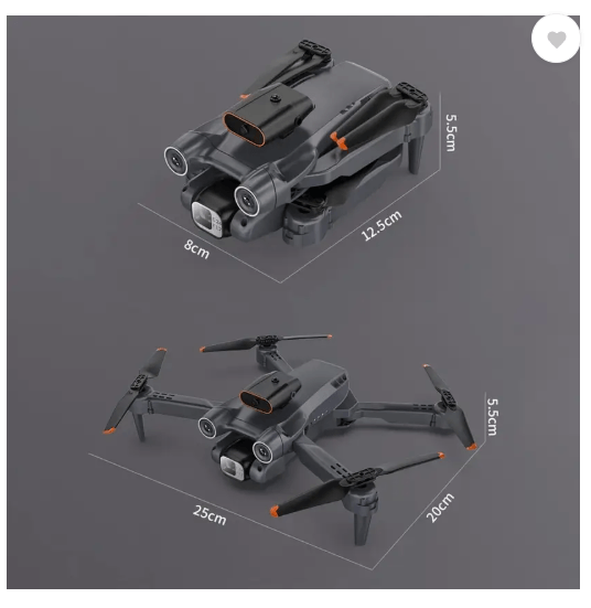 Fitpro P-12 Pro drone complete package with accessories and spare propellers