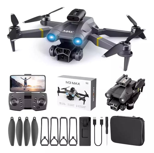 Drone with camera for adults - M3 Max HD gimbal drone with dual 1080P cameras and obstacle avoidance