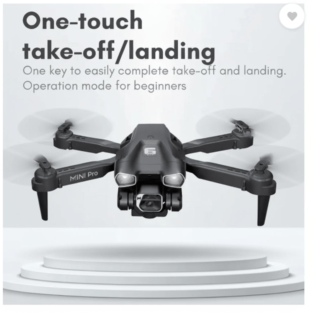 4K HD Camera Drone with Optical Flow Stabilization - Front View