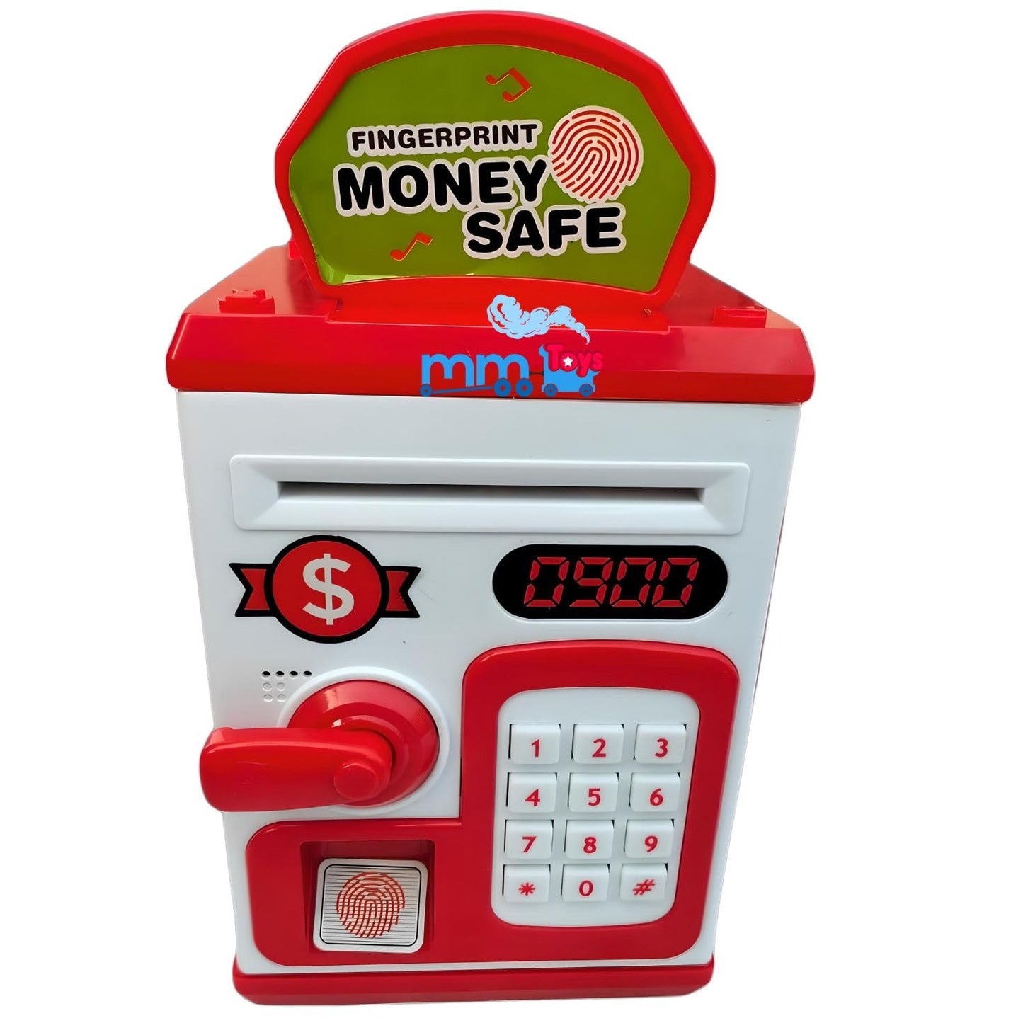 ATM piggy bank for kids with fingerprint lock - electronic money saving box