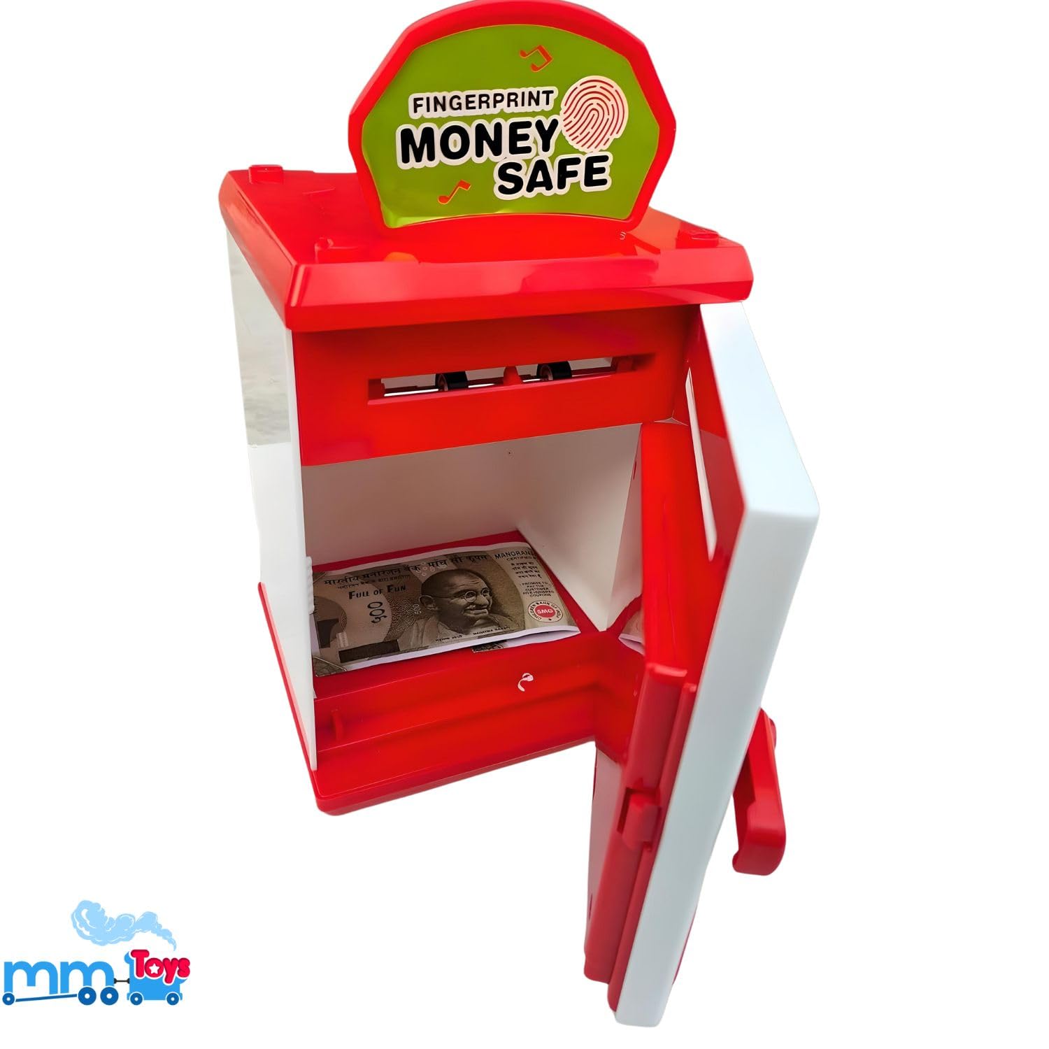 Electronic ATM savings bank for children with fingerprint scanner - smart piggy bank