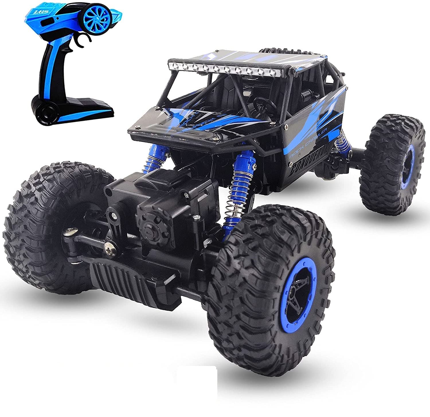 4WD RC rock crawler car for kids - all terrain remote control monster truck