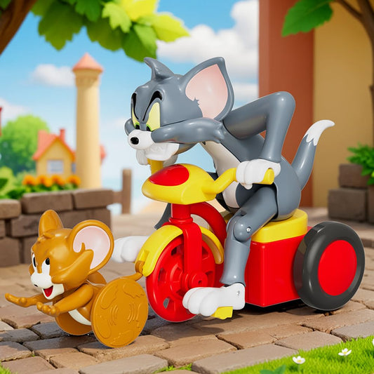 Tom and Jerry Toy - Pull Back Car for Kids No Battery Needed