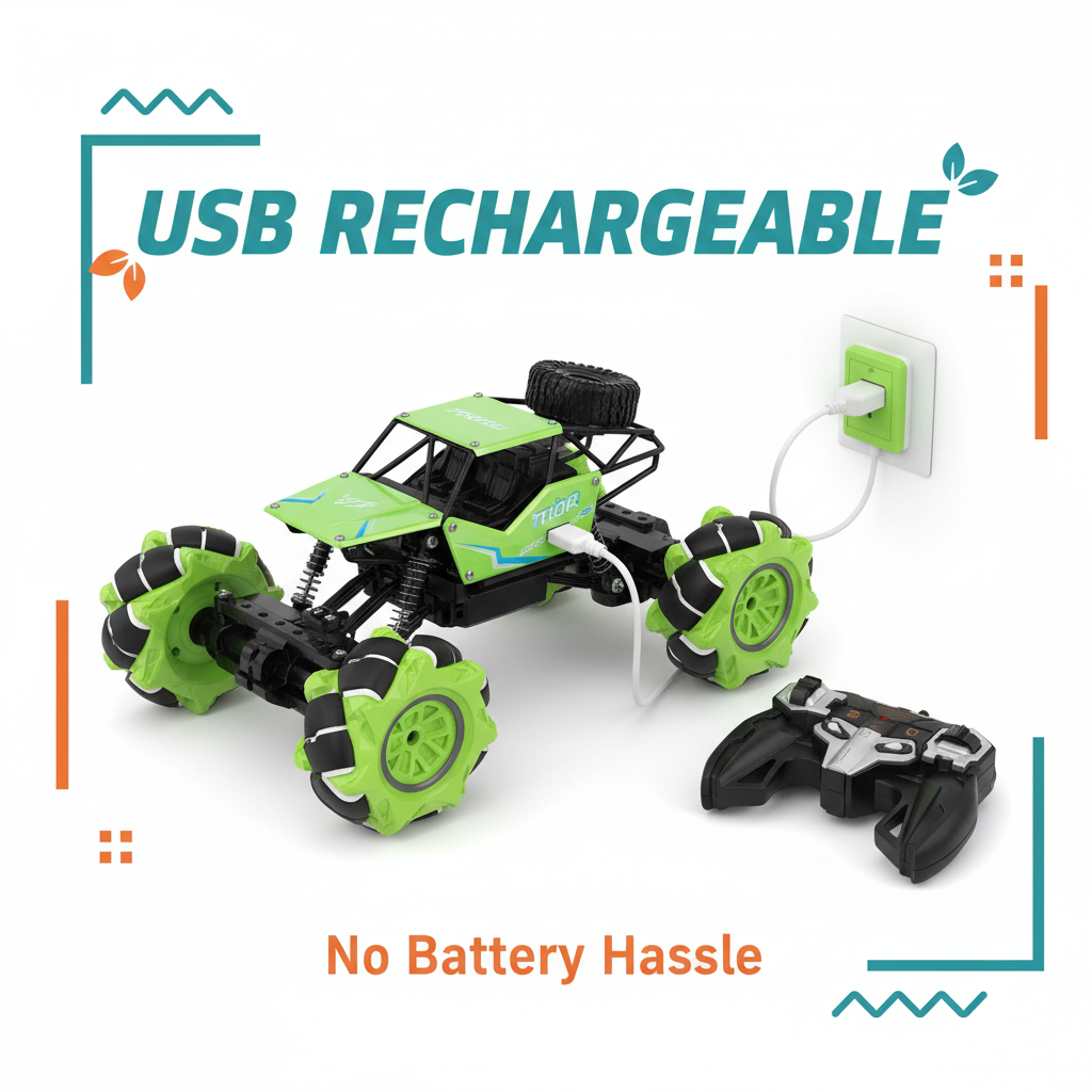 RC Rock Crawler 360° Drift Car Kids Remote Control Truck