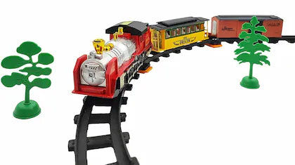 High speed world train toy with colorful light display for children