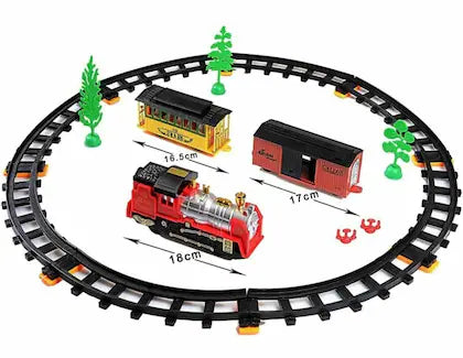 Multicolor train toy with authentic train sounds for children