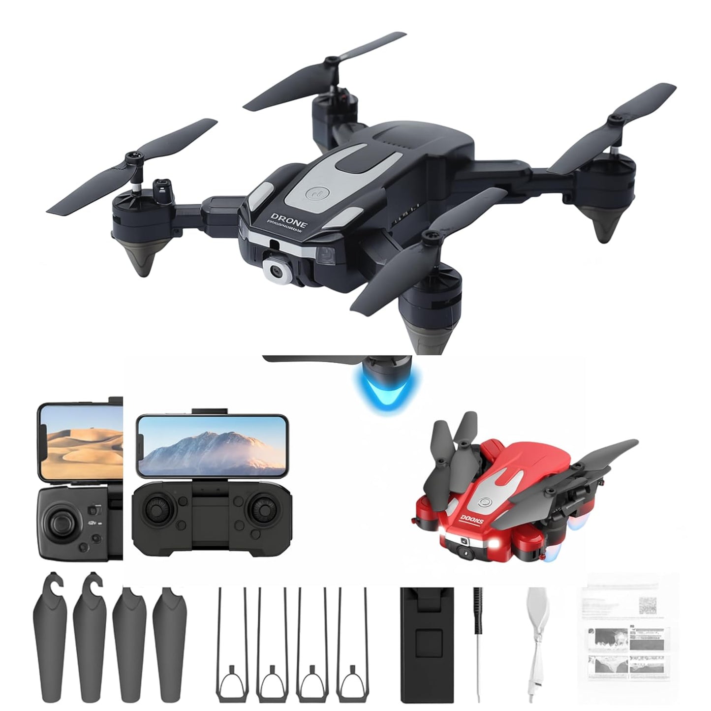 Foldable HD Drone with 1080P Camera - Smart Control & FPV