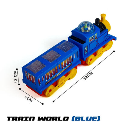 Electric toy train for children with tracks - light and sound play set