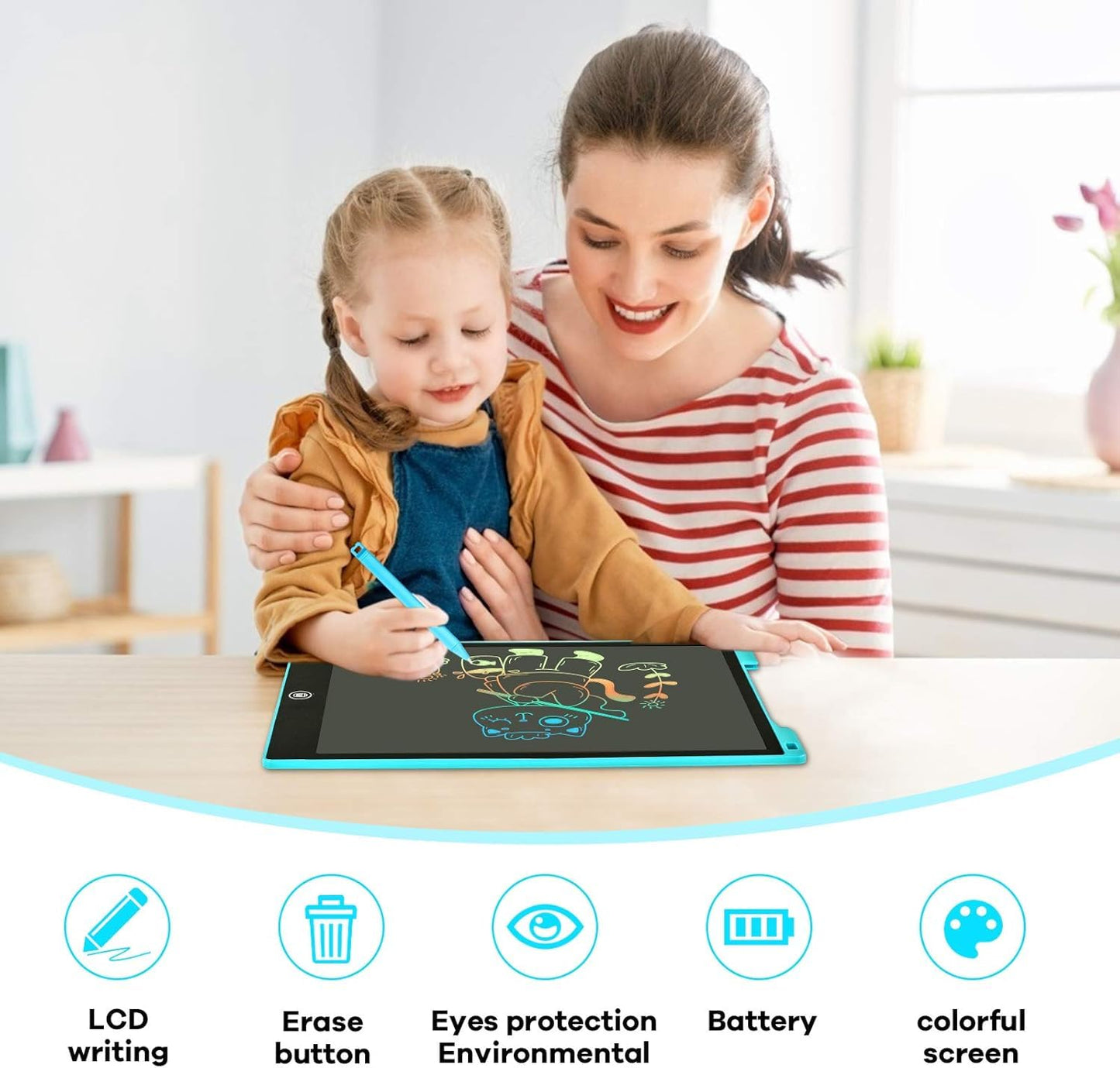 12" LCD Writing Tablet for Kids Age 3-7